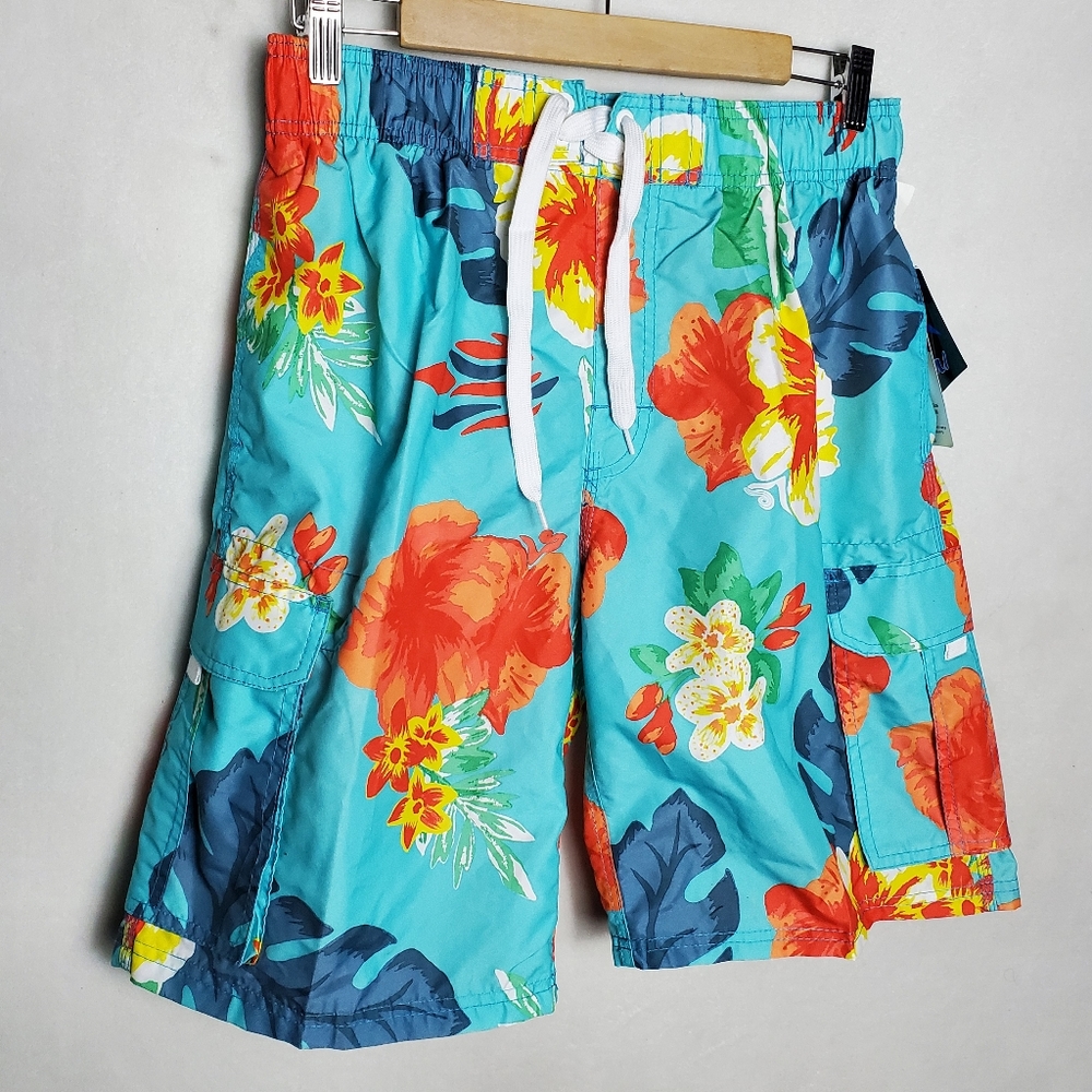 Junior's Kanu Surf  Barracuda Quick Dry UPF 50+ Beach Swim Trunk Sz Medium.